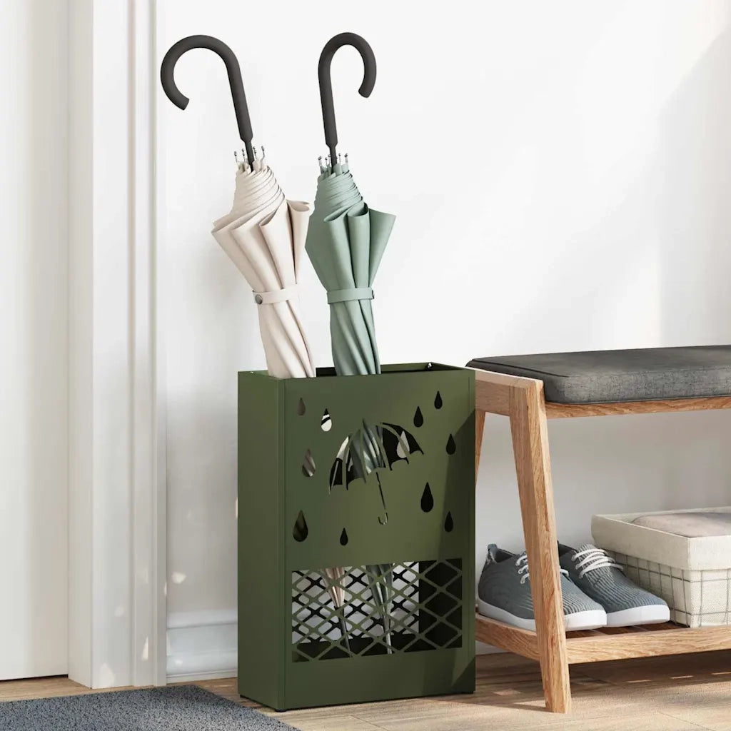 Supporto per Ombrellone Oliver verde 28 x 12 x 41 cm Acciaio 868522