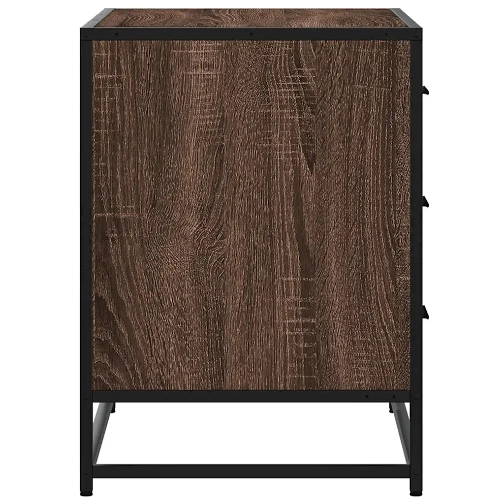 Cassettiera Rovere Marrone 70x41x56 cm in Legno Multistrato CFW9243498