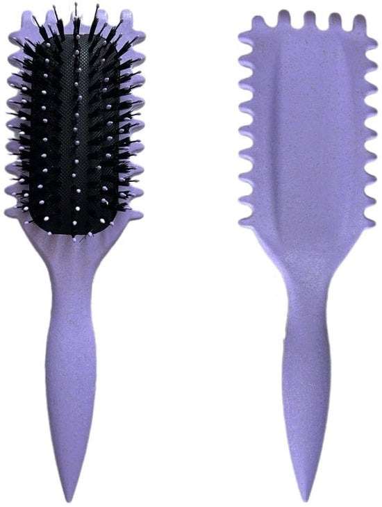 Set di pettinatura multifunzionale per capelli crudi - Pettinatrice per capelli crudi con antiklit - Pettinatrice elettrica per capelli crudi - Set di pettinatura per capelli crudi con funzione di arricciatore - Riduce la tensione - Ideale per creare onde