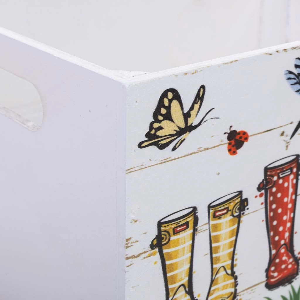 Set di 3 cassetti in legno multicolore 36x26x18h-31x21x16h-26x16x14h cm