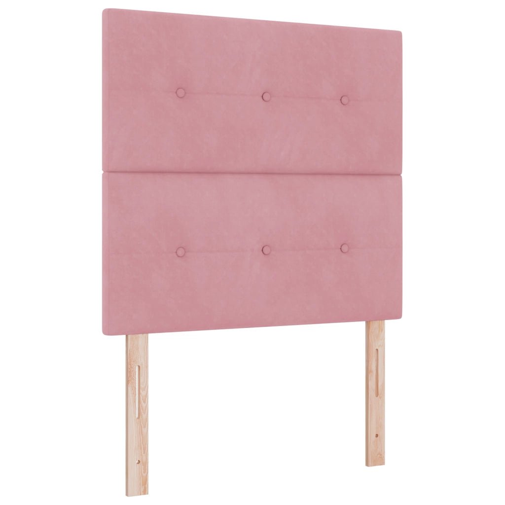 Testata LED  Rosa 90 cm Velluto