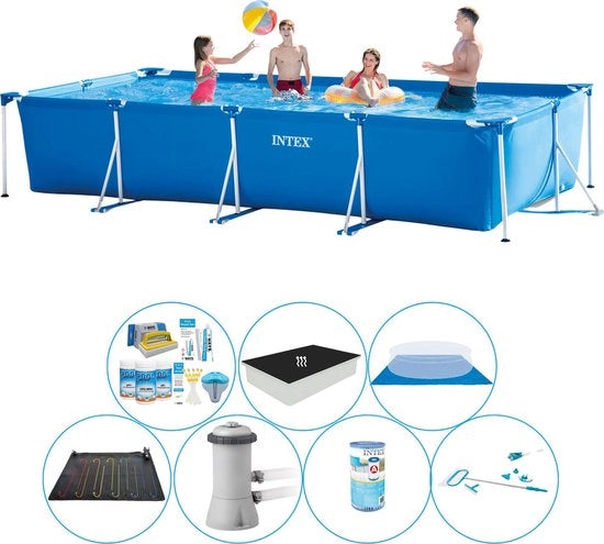Piscina Rettilinea 450x220x84 cm - Kit di Piscina Completo