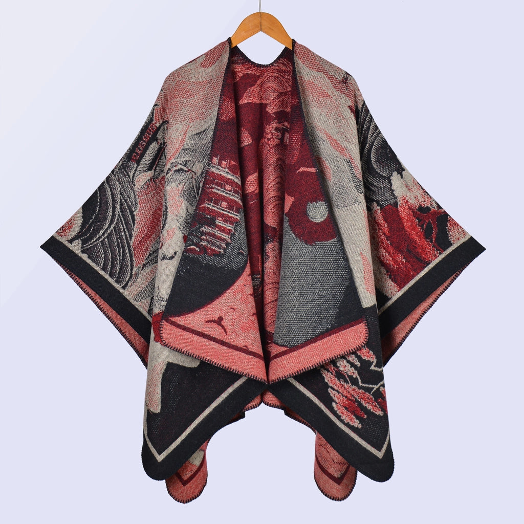 scialle/mantello in stile etnico delle praterie