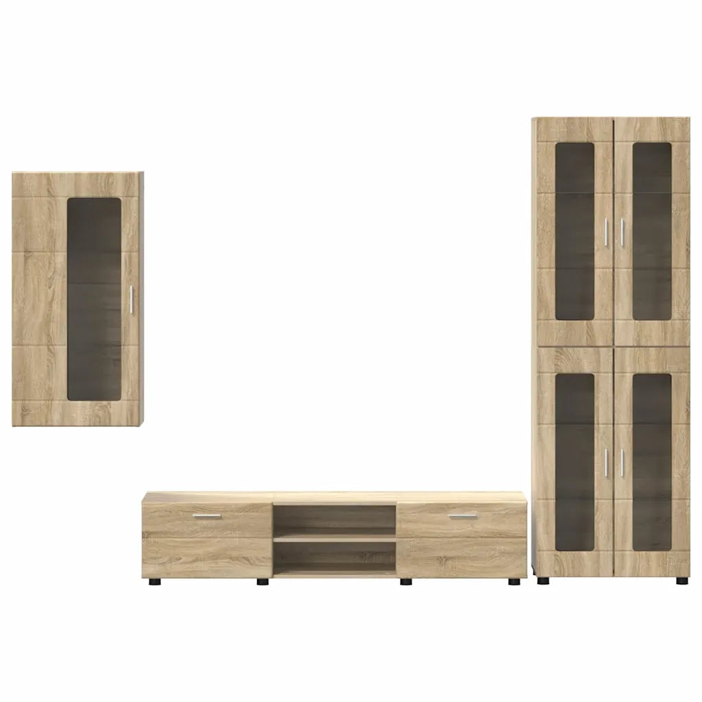 Set mobile TV FLORIN 3 pcs Rovere Sonoma Legno multistrato 3397946