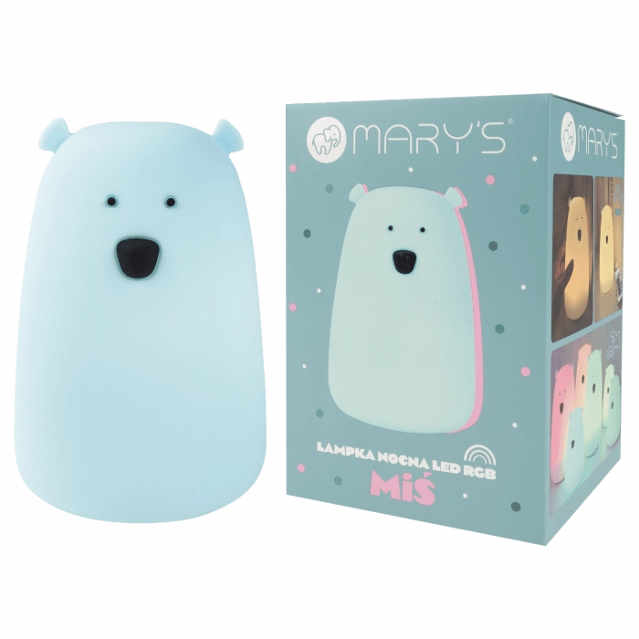 Mary's Lampada notte bimbi Orsetto blu LED RGBW RC