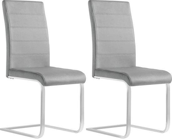 Set di 2 Sedie da Cucina in Velluto - Sedile da Cucina - Stile, Ergonomico e Comodo - Grigio Chiaro 

Modello: Kamyra
Codice prodotto: 
Specifica tecnica: Ergonomico e Comodo