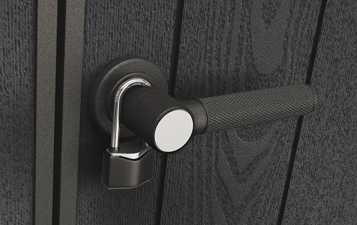 Casetta Box da Giardino Keter Signature Venetian Pent 7x9 in Resina Effetto Legno Marrone e Antracite