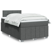 Giroletto a Molle con Materasso Grigio Scuro 120x200 cm Tessuto 3287036
