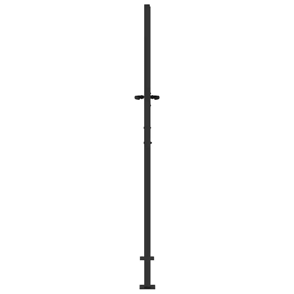vidaXL Cancello da giardino con blocco Nero 105 x 200 cm