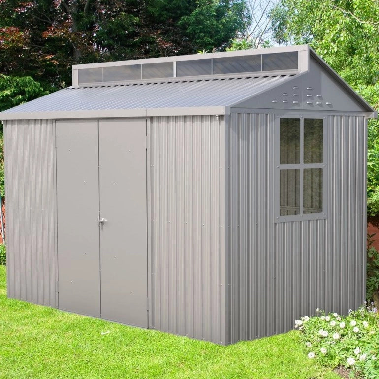 Casetta in Alluminio Alu 10'x6' Duramax 323 x 182 x 230,5 cm colore grigio