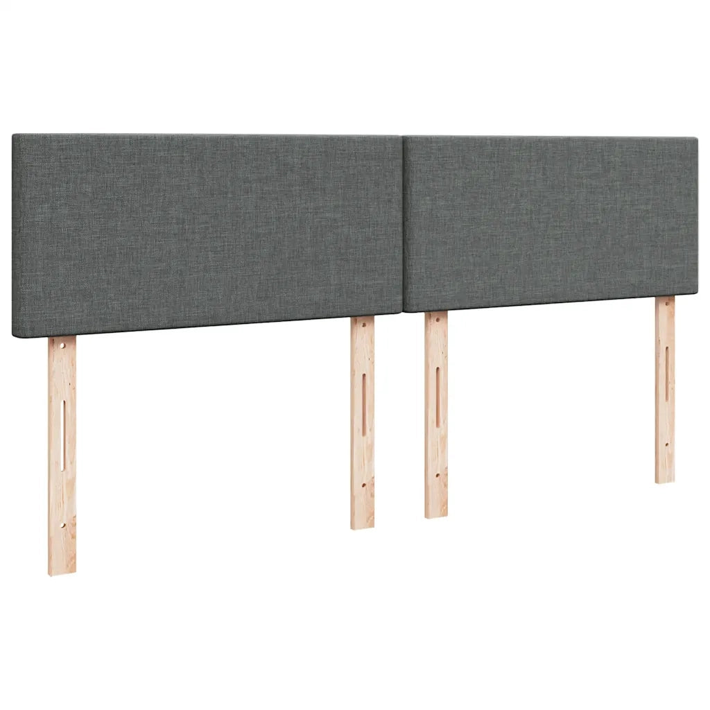 Giroletto a Molle con Materasso Grigio Scuro 180x200 cm Tessuto 3287529