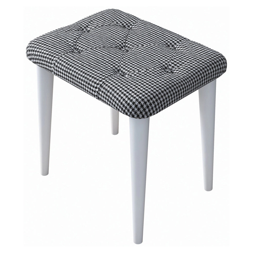 Mobile da Trucco Sutera, Toeletta Specchio Incluso, 103x40x112h cm Bianco
