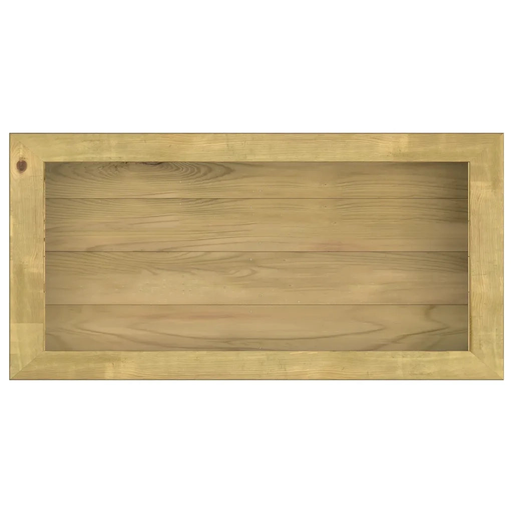 Fioriera Rialzata 100x50x50 cm in Legno di Pino Impregnato 49094