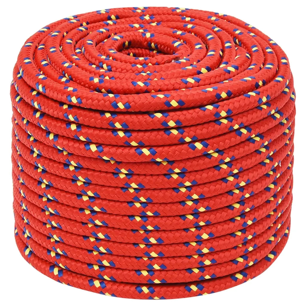 Corda | Fune per barca Rossa 14 mm 100 m in Polipropilene