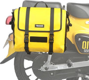 Bagagliazzo acqua resistente da 15 litri per motocicletta con sottocassa e portatarga per ruota posteriore.
