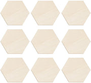 Decorazioni in Legno 100 Pezzi - Ornamenti a Sei Angoli - Decorazione Artigianale - Legno di Tilia Naturale - Decorazioni per la Casa - Resistenti e Duraturi - Decorazioni in Legno
