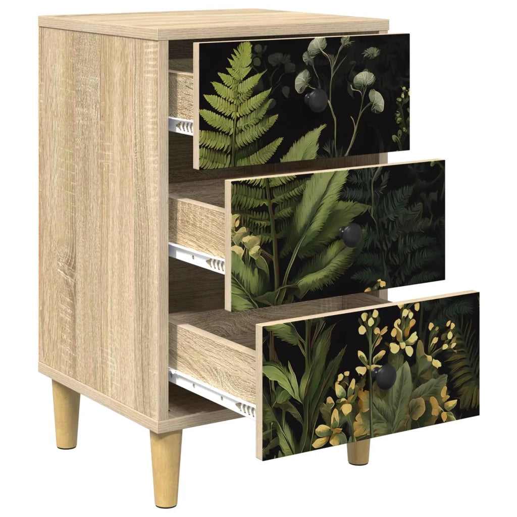 Armadio da Notte RHENEN 2 pz Rovere Sonoma 36 x 33 x 60 cm 8007270