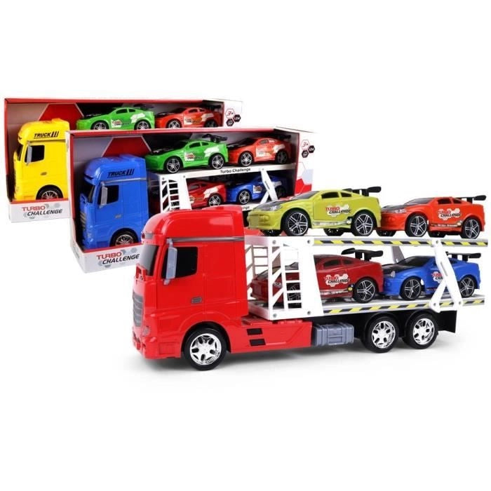 Camion da trasporto - TURBO CHALLENGE - Veicoli di intervento - 1/24 - Veicolo a frizione - Colore casuale