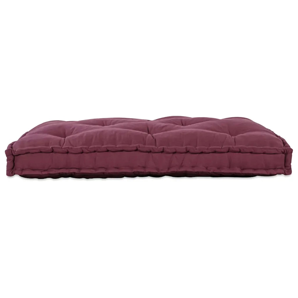 Cuscino per Divano Pallet Bordeaux 120 x 80 x 12 cm Tessuto 4019088
