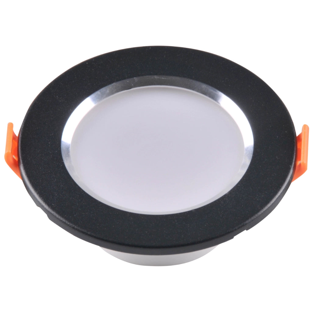Faretto LED incasso Polux ZOE nero tondo 430lm 4000K