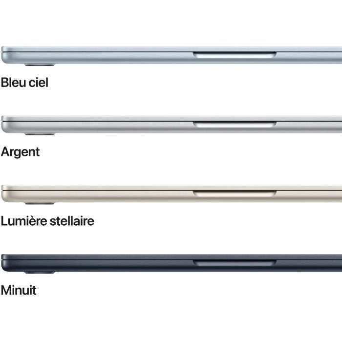 Apple - 13.6 MacBook Air M4 (2025) - 16 GB di RAM - 256 GB di spazio di archiviazione - CPU a 10 core - GPU a 8 core - Argento