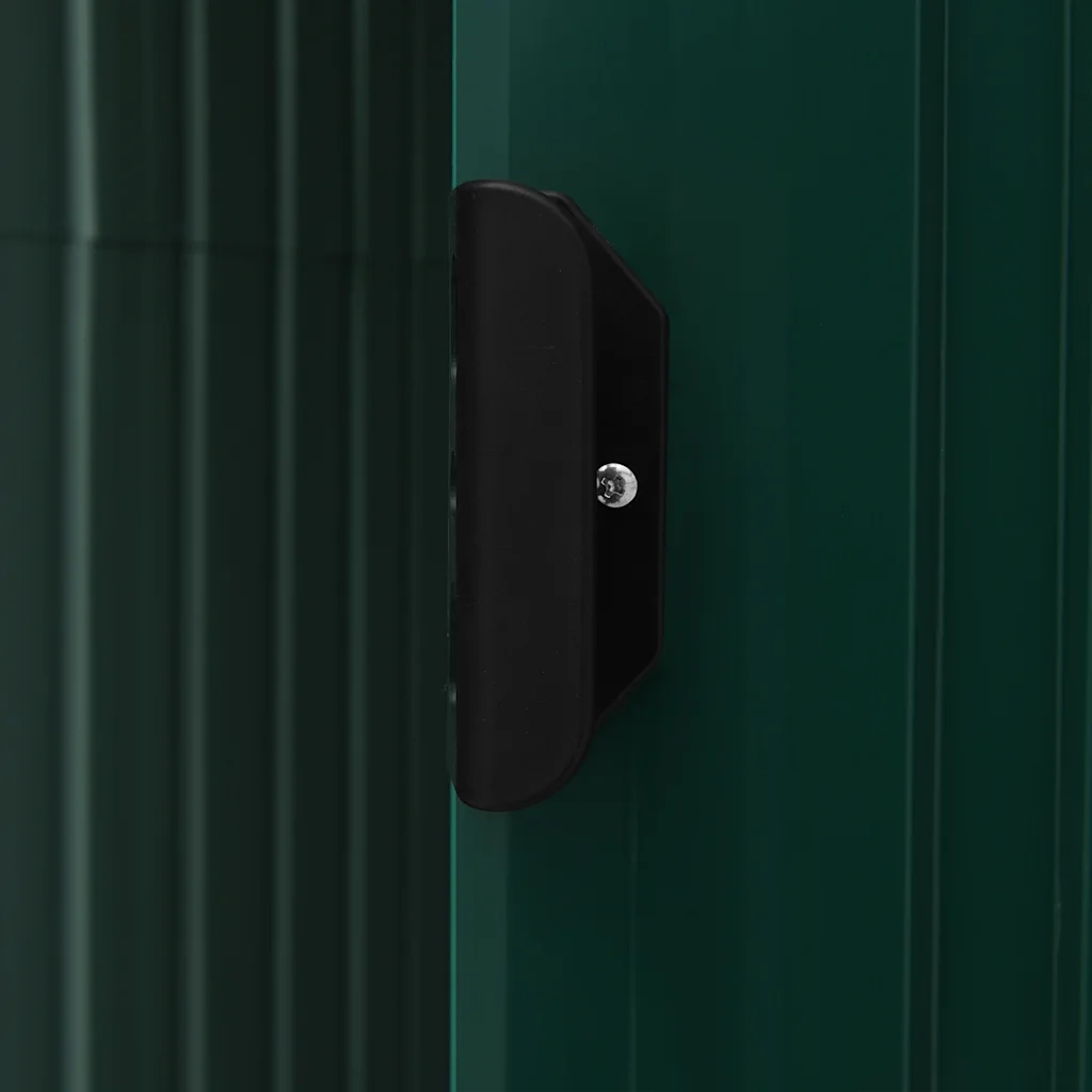 Capanno da Giardino con Scaffali Verde 205x130x183 cm in Ferro cod mxl 63954