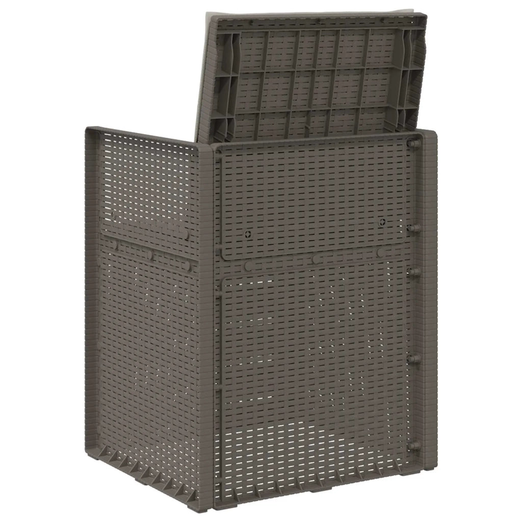 Sedie da pranzo da giardino 2 pcs Grigio Chiaro PP 8000013