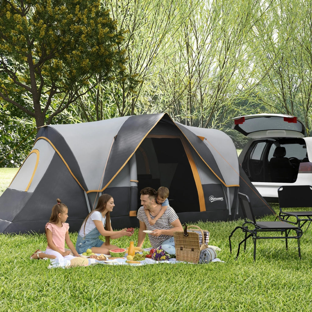 Tenda da campeggio familiare 5-6 persone ¨C zephmum ¨C grigio chiaro