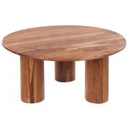Tavolino moderno in legno di acacia con piano e gambe in legno stile classico tradizionale