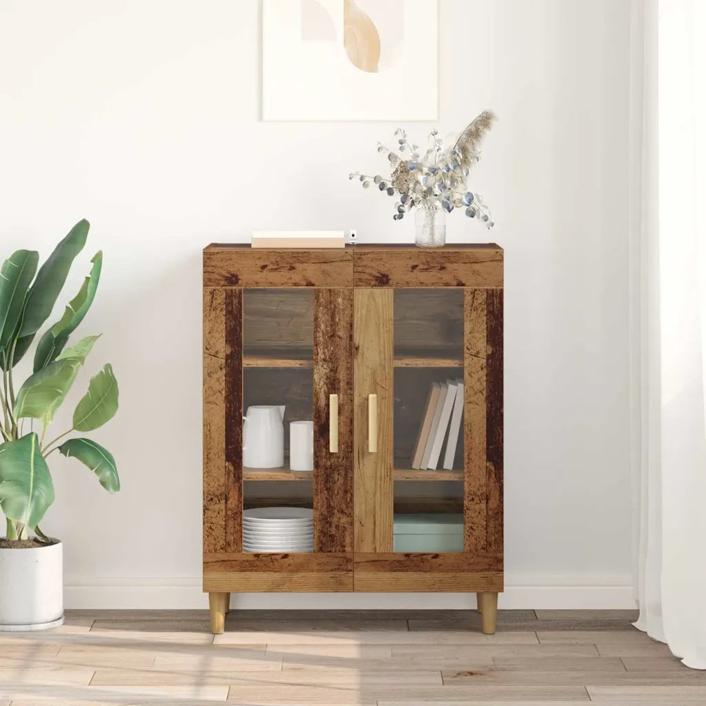 Credenza | Madia | Buffet da pranzo | Armadio da pranzo Legno vecchio 69,5 x 34 x 90 cm Legno multistrato