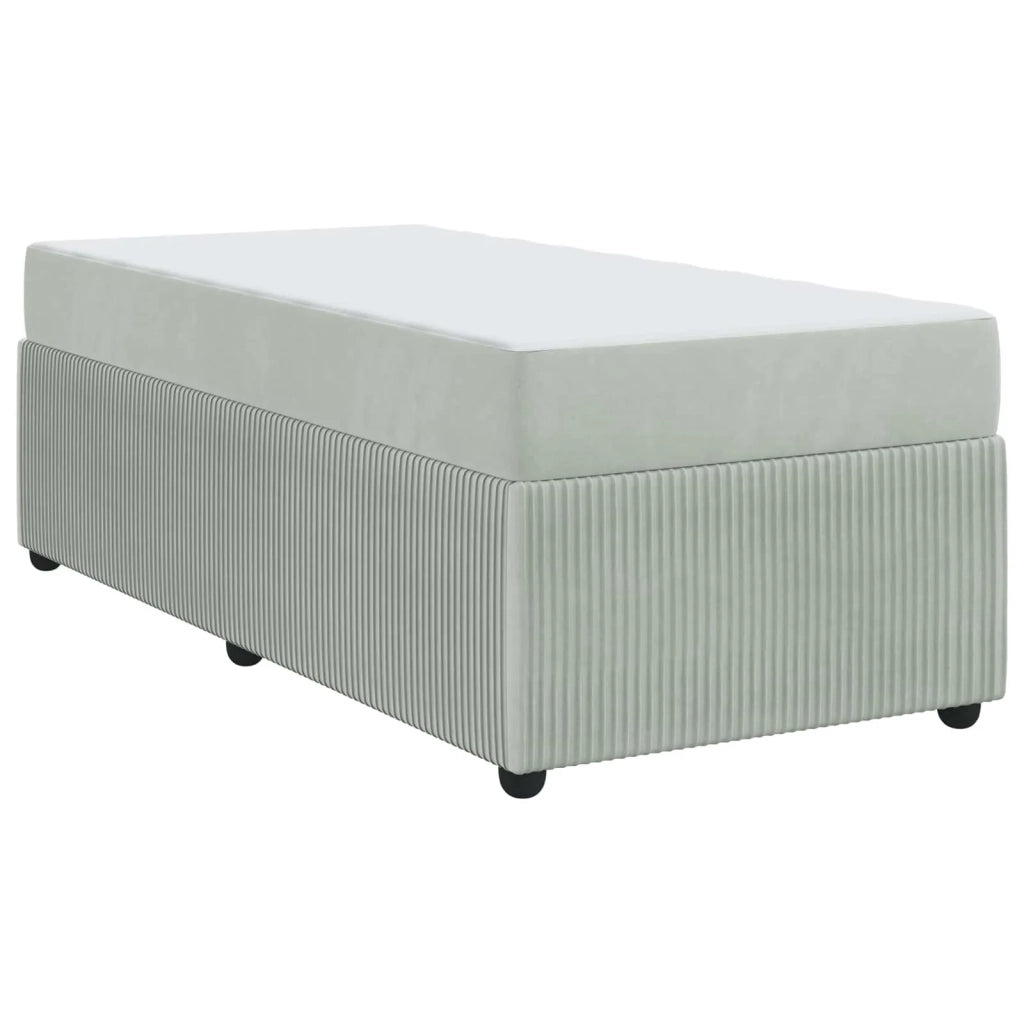 Struttura del letto Grigio chiaro 100 x 200 cm Tessuto 3398360
