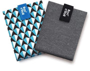 Pacchetto da 2 pezzi, Boc'n'Roll Nature Black e Boc'n'Roll Tiles Blue | 2 contenitori per panini riciclabili, BPA-free