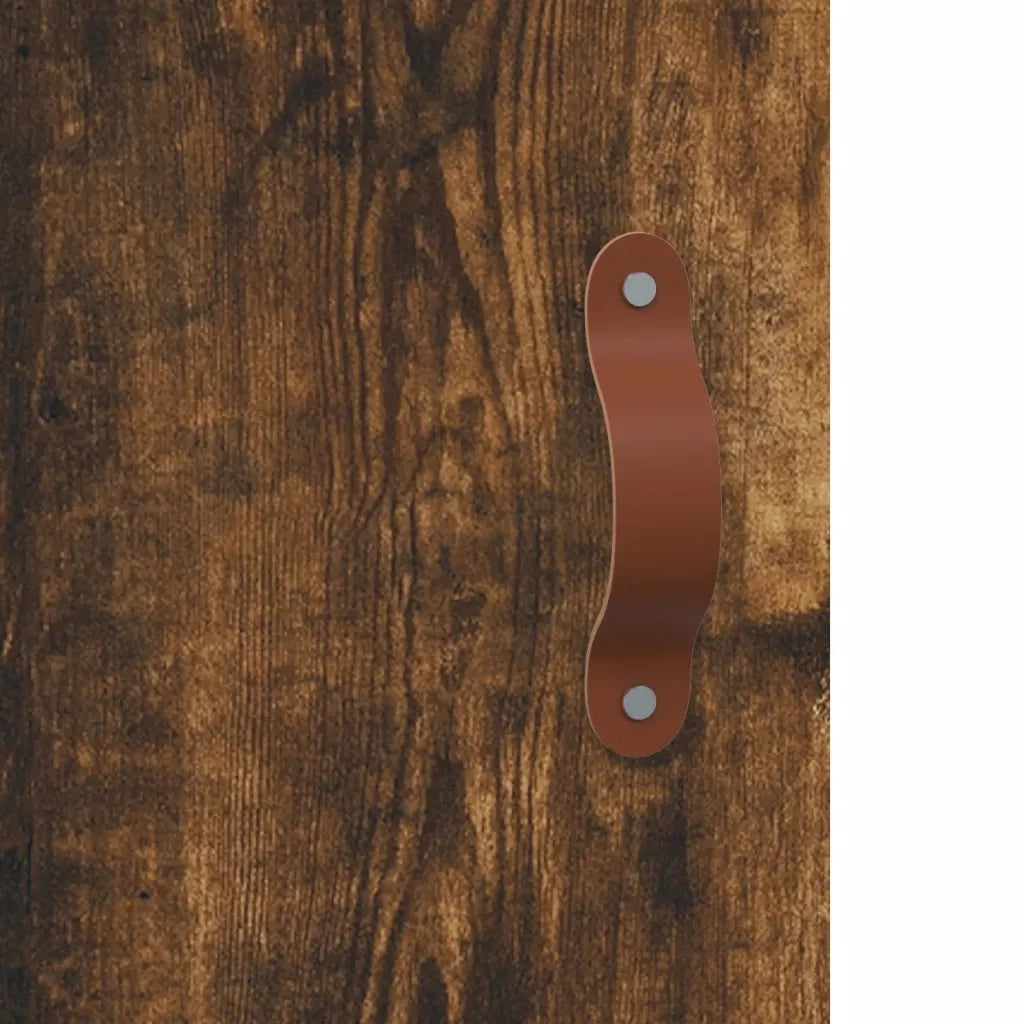 Armadietti a Parete 2 pz Rovere Fumo in Legno Multistrato 3197998