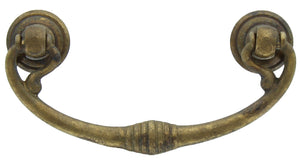 1blister blister maniglia anticata 03027 mm.82x40 ottone antico cod:ferx.76060