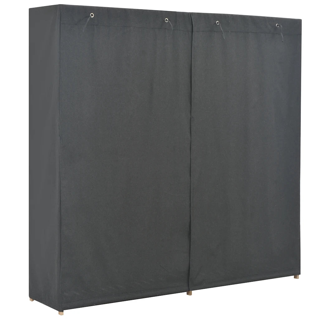 Armadio Grigio 200x40x170 cm in Tessuto CFW1341455