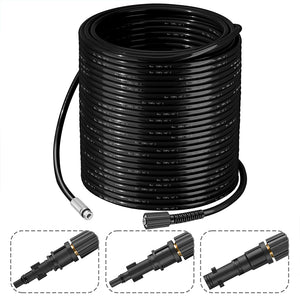 Micro Sonda Sturatubi per Idropulitrice 30mt 200Bar 5Adattatori e Borsa Antipiega