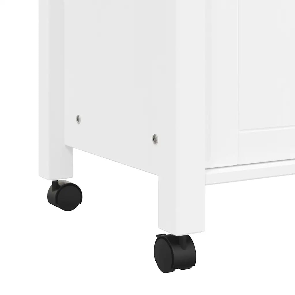 Carrello da Cucina MONZA 84x40x88,5 cm in Legno Massello di Pino 376108