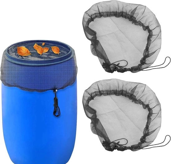 Rete di Protezione per Barile dell'Acqua Piovana (120 cm) - Pacchetto da 2 pezzi