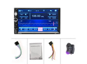 Autoradio 2 Din Touch Screen da 7 "Pollici Bluetooth Car audio AUX FM Supporto Telecamera Posteriore e Telecomando