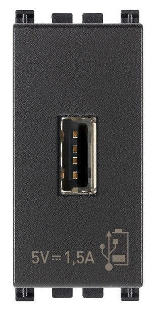 VIMAR Unità alimentazione USB 5V1,5A 1M grigio - 19292