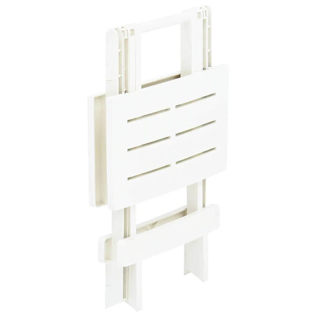 Tavolo da Giardino Pieghevole Bianco 45x43x50 cm in Plastica  cod mxl 34127