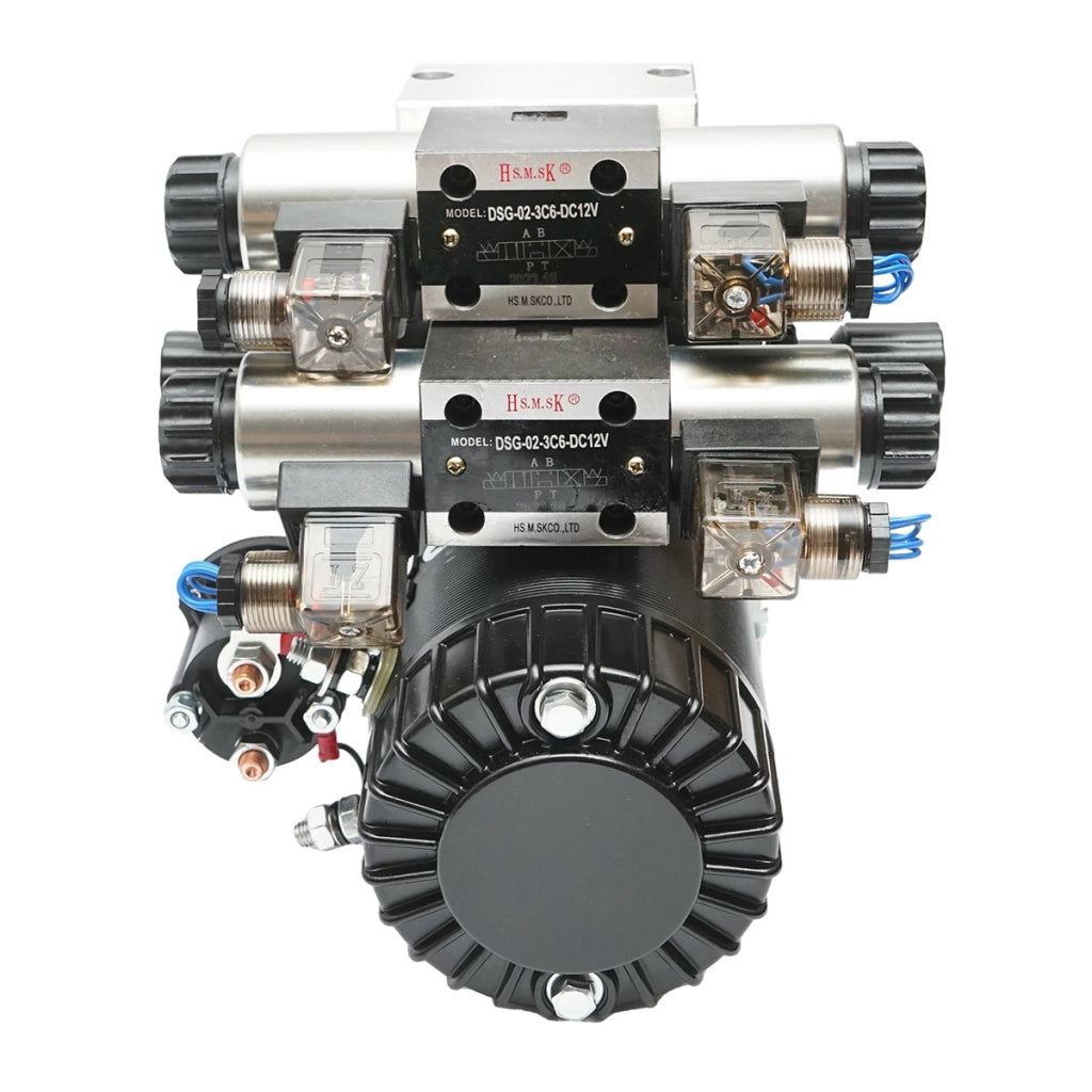 Pompa idraulica ribaltabile per spazzaneve 12V, 1,6Kw, 20Bar