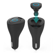 Trade Shop - Auricolare Bluetooth Mini Wifi Usb Microfono Caricacatore Auto Per Smartphone -