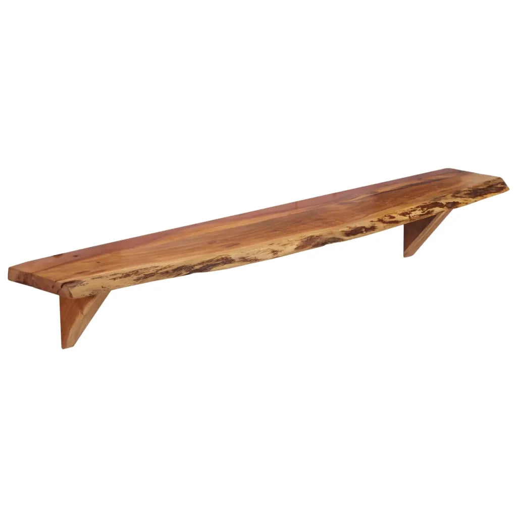 Mensole da Parete 2 pz 110x20x18 cm in Legno Massello di Acacia cod mxl 64412