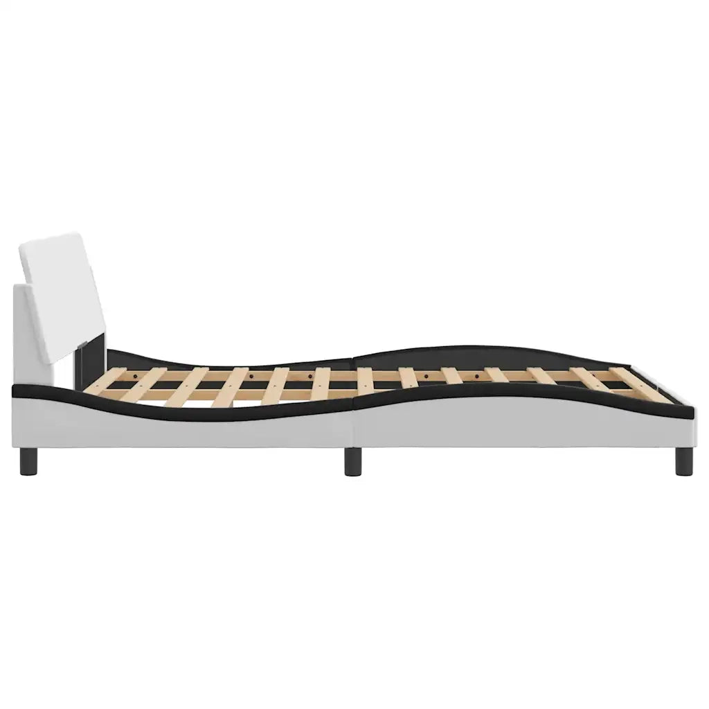 Giroletto Dover Nero e Bianco 120x200 cm in Similpelle 373164
