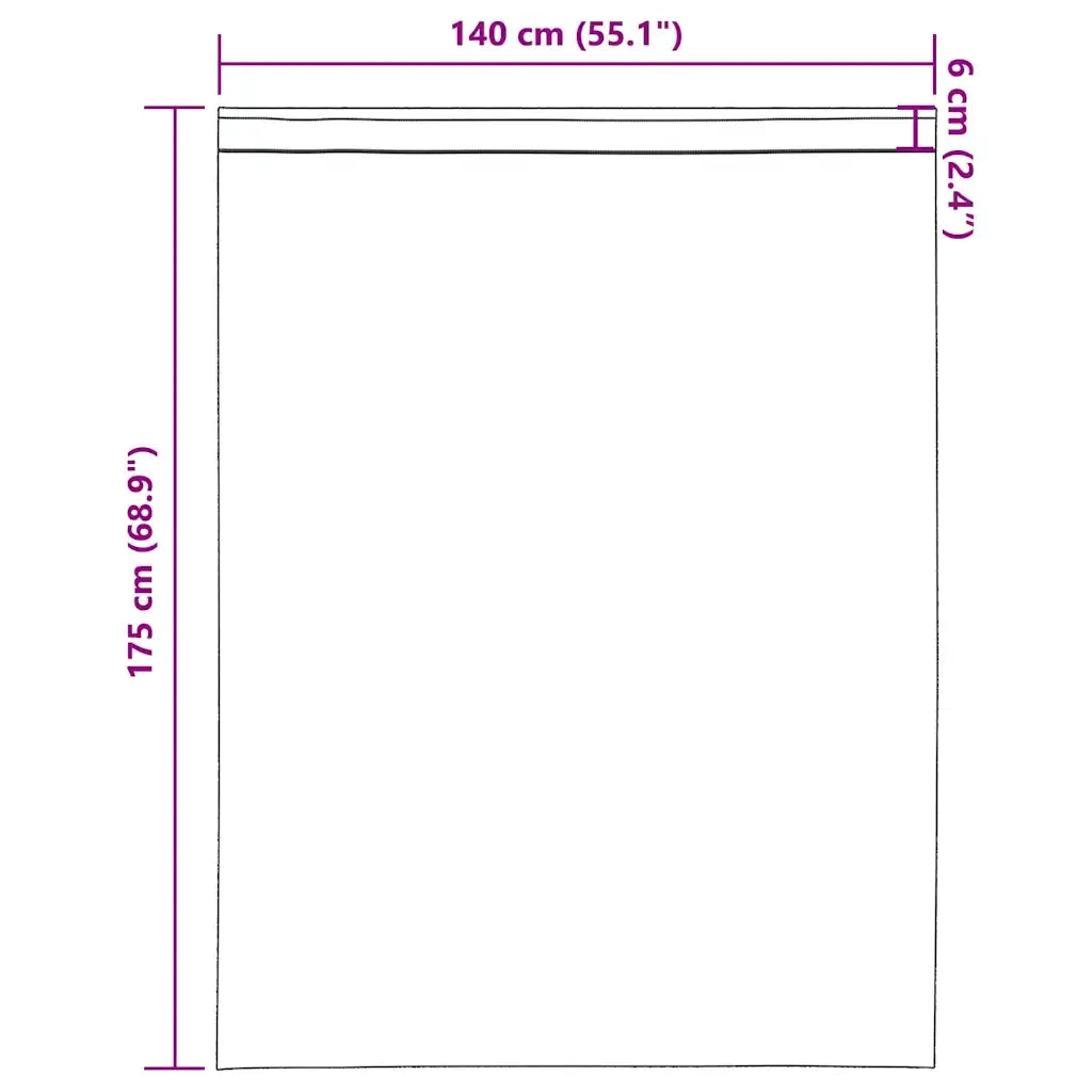Tende in Voile con Tasche per Aste 2 pz Marrone Chiaro