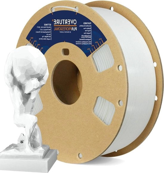 Filamento PLA Plus per stampanti 3D - 1 kg bianco - 175 mm - resistenza PLA professionale - precisione +/- 0.03 mm