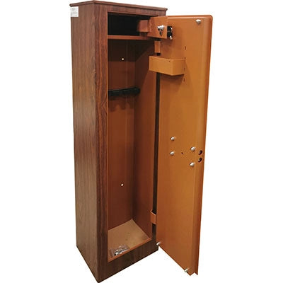 ARMADIO PORTA FUCILI WOOD 5 POSTI EFFE+ TESORETTO CM 35X25 H.CM 145