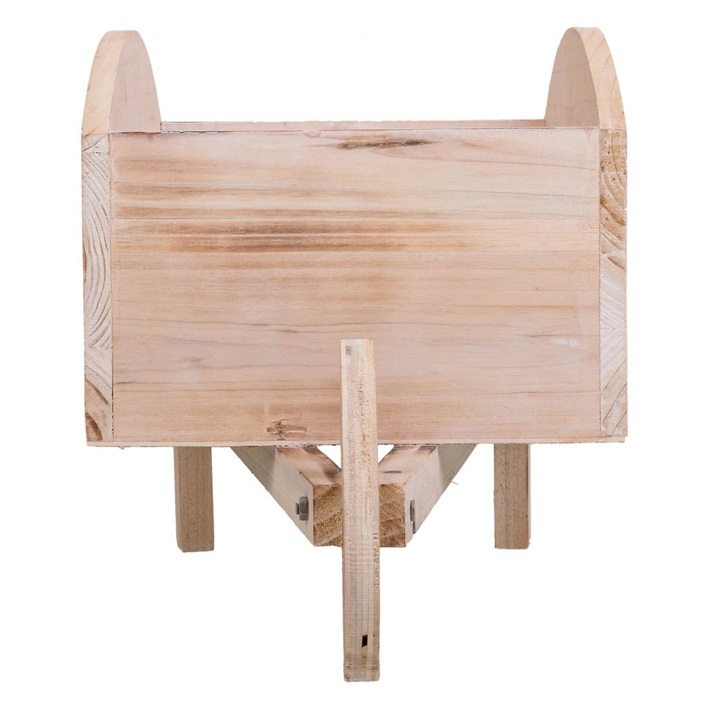 Carrello portafiori in legno marrone 48x19,1x22,4h