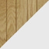Libreria Bassa Verhundar Scaffale a 3 Livelli con Vani Aperti e Chiusi con Ante 102x120x30 cm Bianco / color Legno [en.casa]